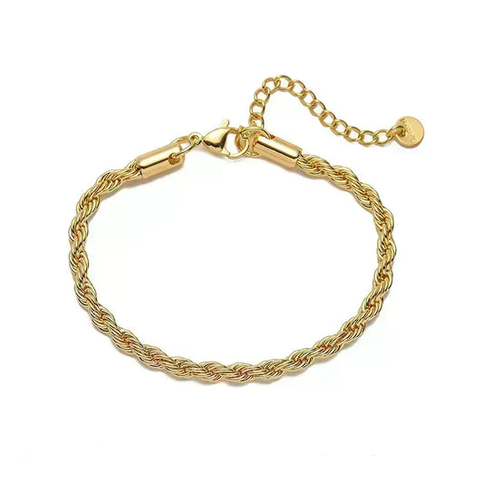 Twisting Gold Bracelet
