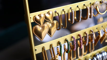 Double Hearts Earrings