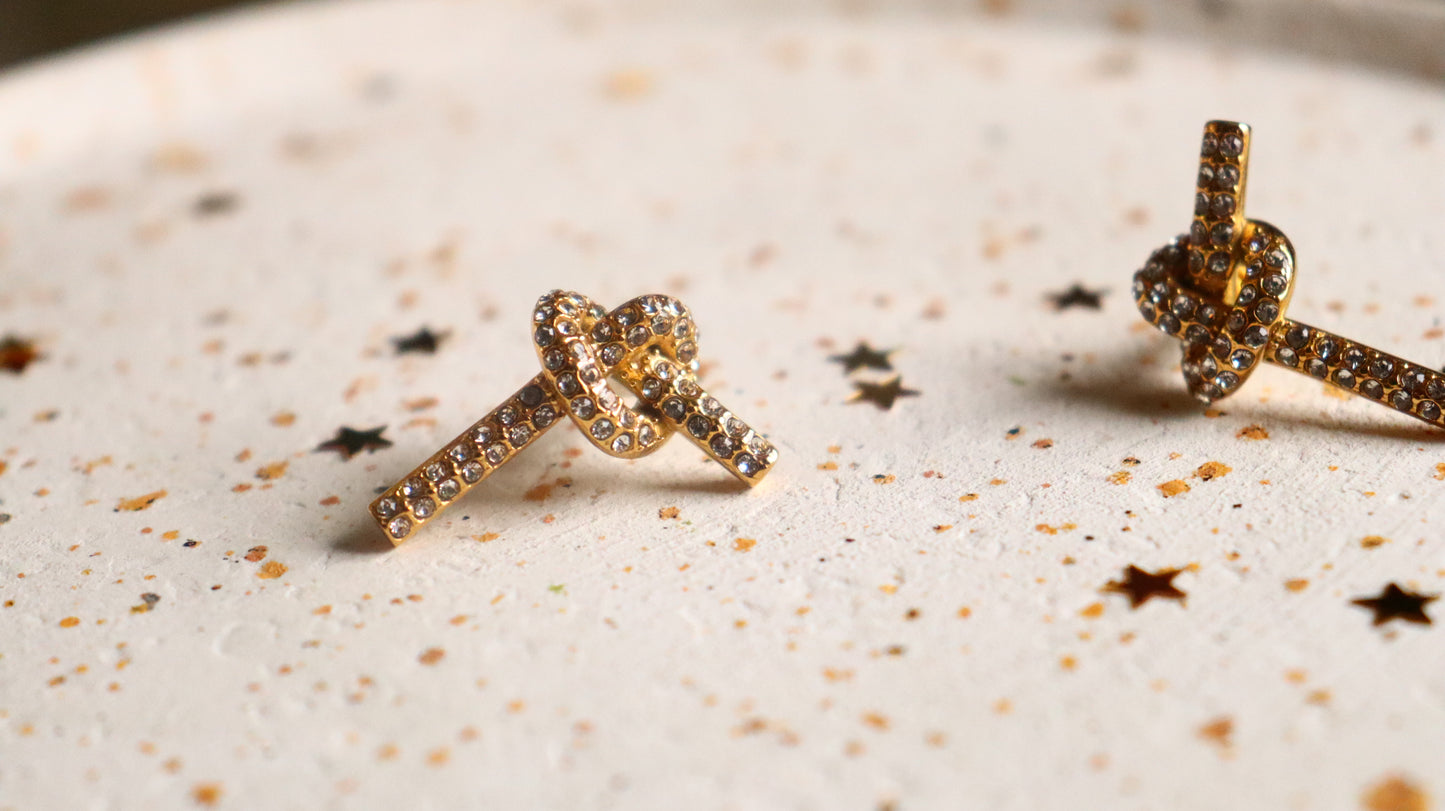 Diamond Knot Earrings