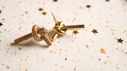 Diamond Knot Earrings