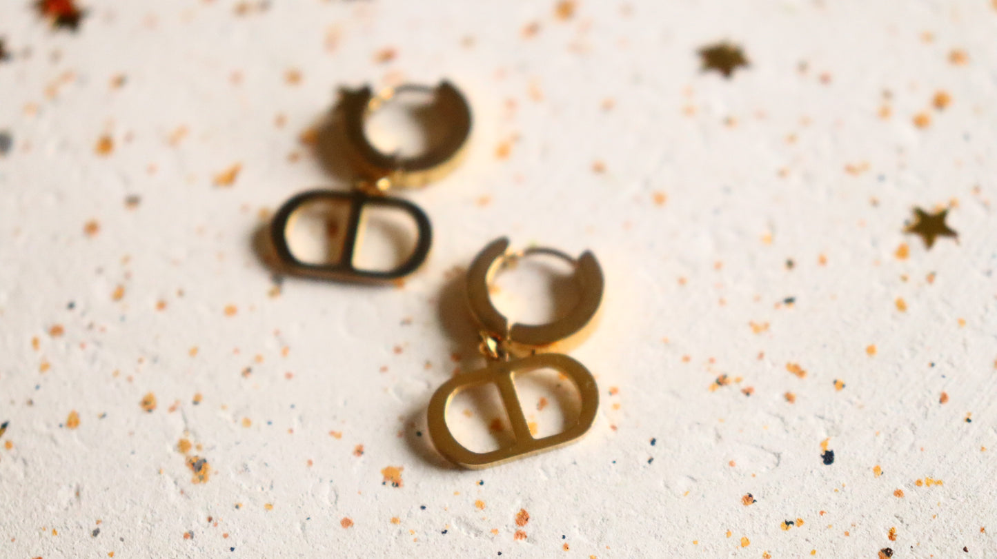 CD Hoop Earrings