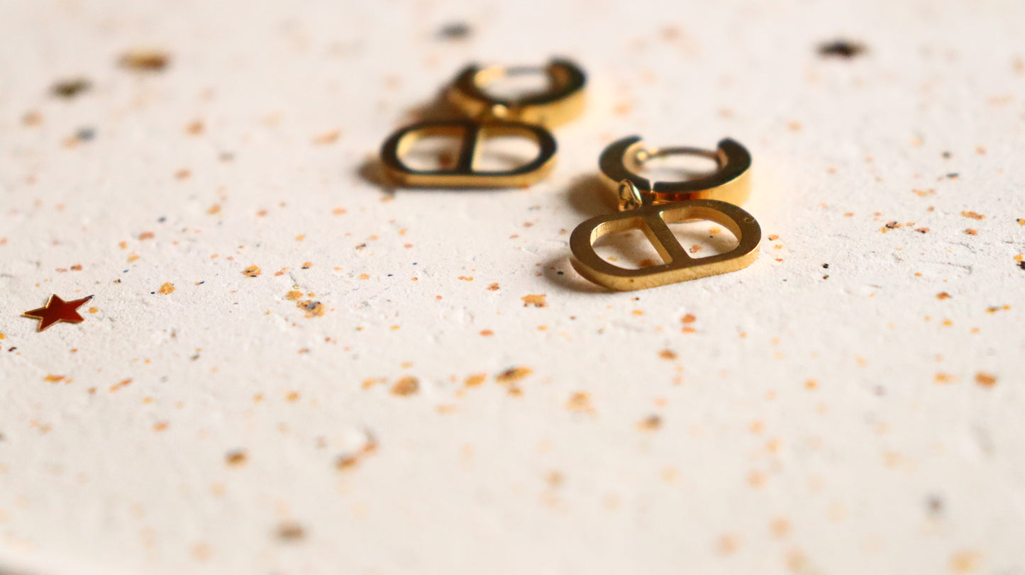 CD Hoop Earrings