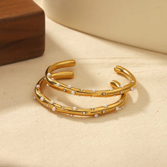 Golden Pearl Bracelet